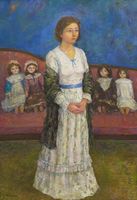 斎藤 秀夫《人形と》