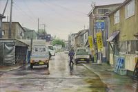 長内 絵海《雨 路》